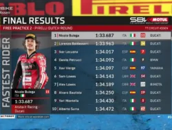 Hasil FP2 WorldSBK Belanda 2026: Nicolo Bulega Pimpin Dominasi Ducati di Assen