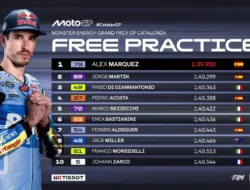 Hasil FP1 MotoGP Catalunya 2026: Alex Marquez Tercepat, Jorge Martin Crash di Barcelona