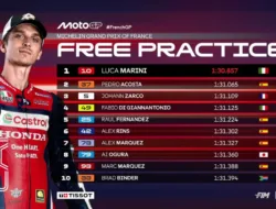 Hasil FP1 MotoGP Prancis 2026: Luca Marini Bawa Honda Terdepan di Le Mans