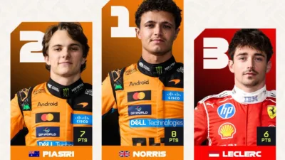 Lando Norris Juara Sprint Race F1 Grand Prix Miami, McLaren Dominasi Posisi 1-2