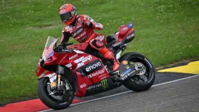 Hasil Warm-up MotoGP Jerman 2026 Marc Marquez Tercepat, Fabio Di Giannantonio Alami Crash