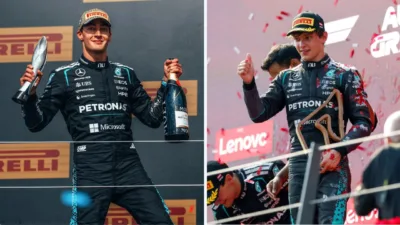 Pembalap Mercedes Akan Terkena Penalti? Lewis Hamilton Prediksi Russell dan Antonelli Dapat Hukuman Grid