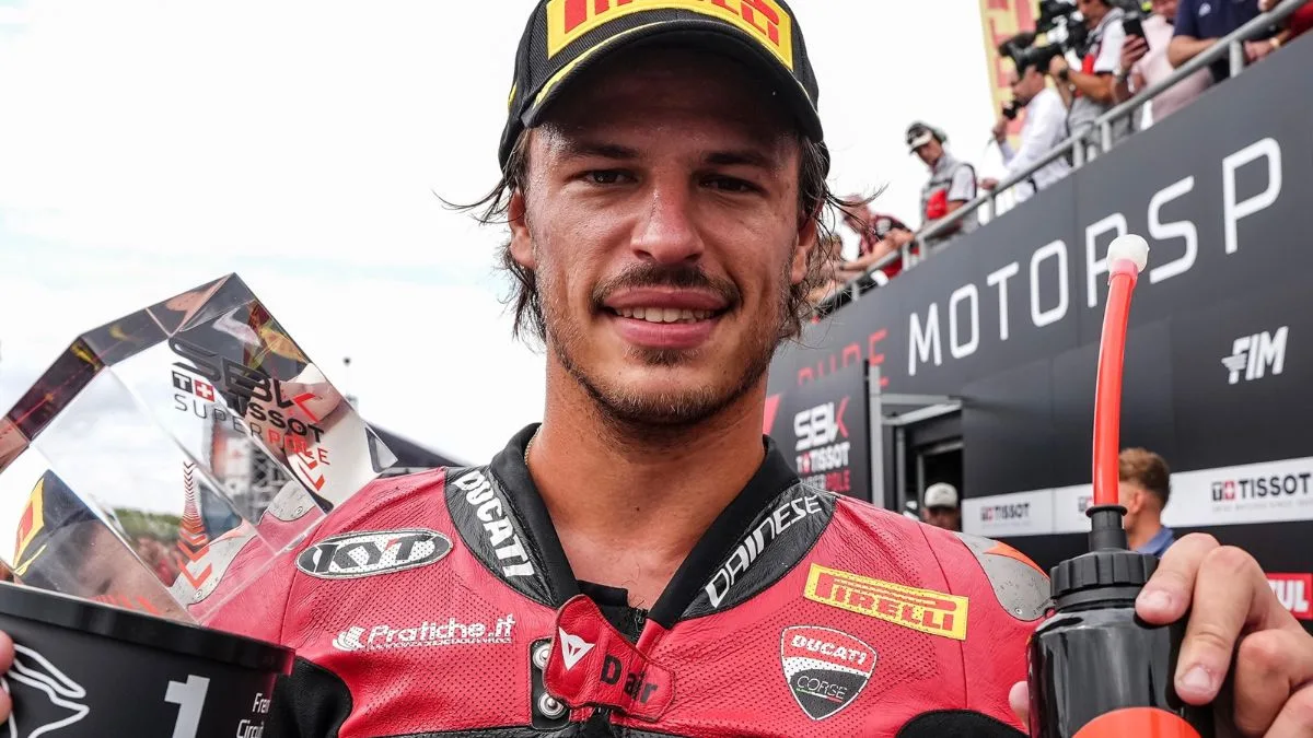 Jelang Pesta Juara WorldSBK, Nicolo Bulega Crash Saat Tes Bersama Ducati MotoGP 850cc