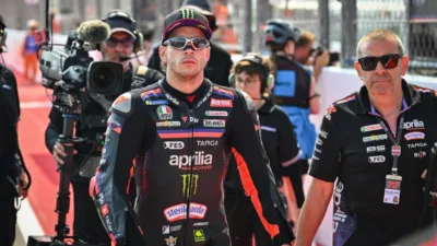 Jorge Martin Crash di Akhir Sesi, Hasil Warm Up MotoGP Indonesia 2026 Bezzecchi Tercepat Ungguli Fernandez